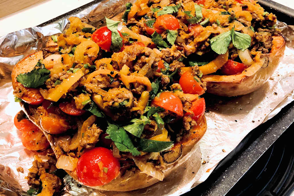 Southwestern Stuffed Butternut Squash